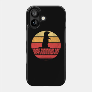 Retro Sunset Groundhog Day Phone Case