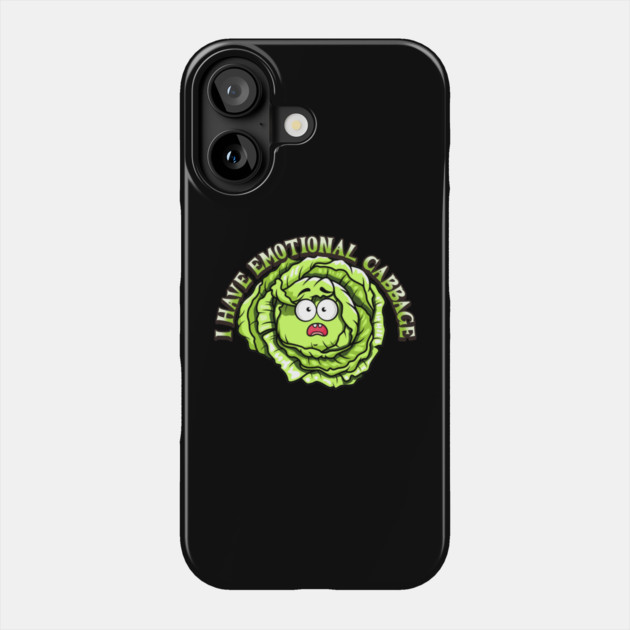 I have Emotional Cabbage pun Phone Case by HolidayBug