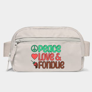 Retro Peace, Love, Chocolate Fondue Bag