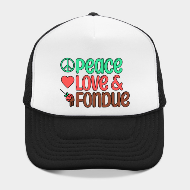 Retro Peace, Love, Chocolate Fondue by HolidayBug
