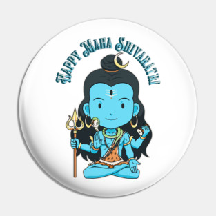 Lord Shiva in Lotus Pose Pin