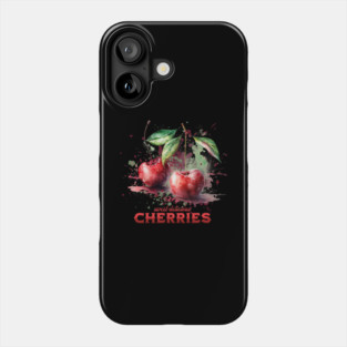 Watercolor Cherries Phone Case