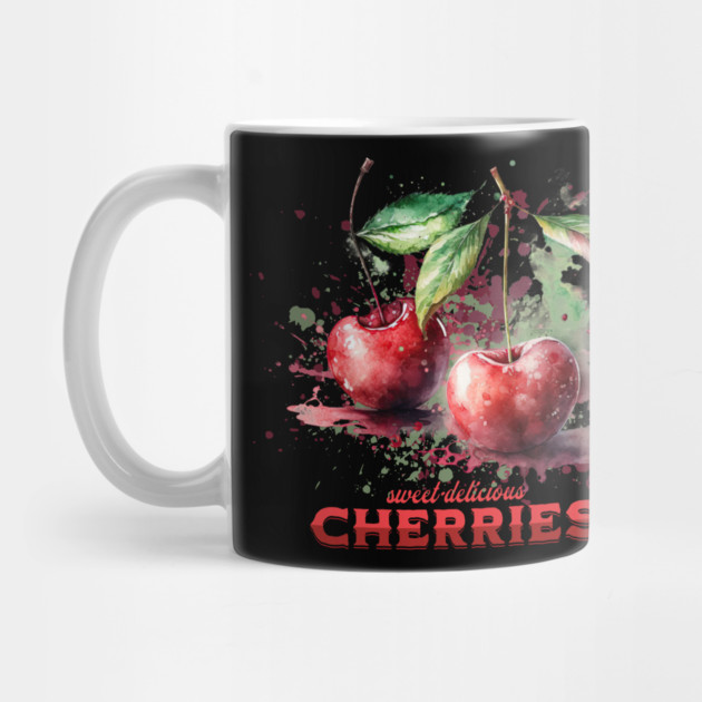 Watercolor Cherries by HolidayBug