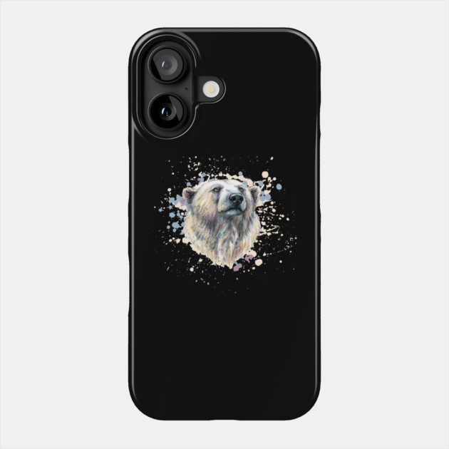 Watercolor Polar Bear Phone Case by HolidayBug