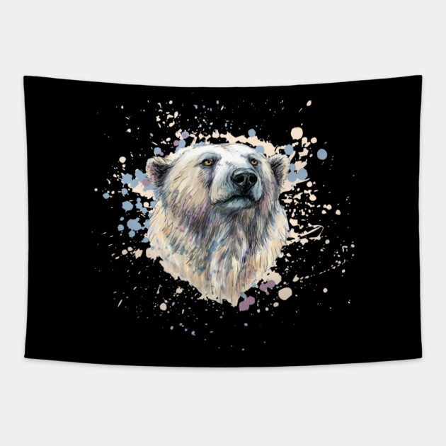 Watercolor Polar Bear Tapestry by HolidayBug