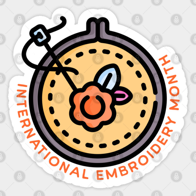 International Embroidery Month Sticker by HolidayBug
