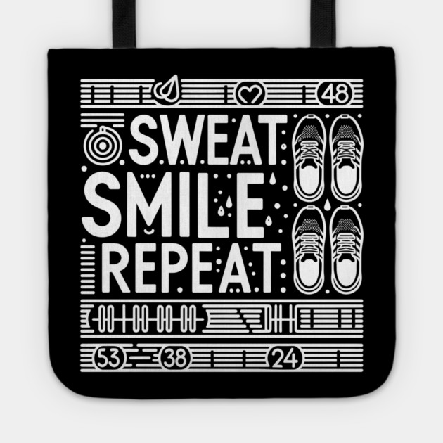 Sweat Smile Repeat Tote by Frank Ring