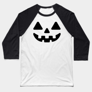 Jack o Lantern Pumpkin Face Baseball T-Shirt