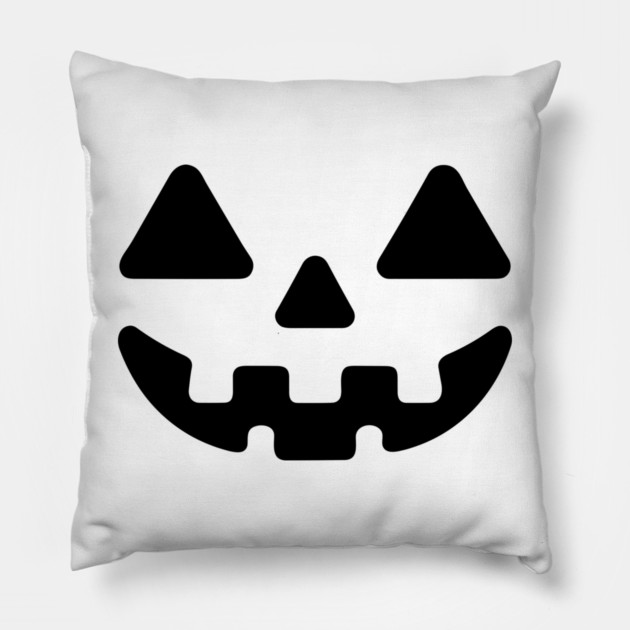 Jack o Lantern Pumpkin Face Pillow by Frank Ring