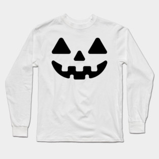 Jack o Lantern Pumpkin Face Long Sleeve T-Shirt