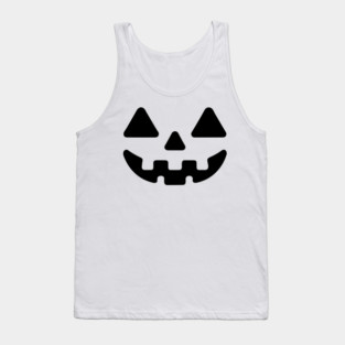 Jack o Lantern Pumpkin Face Tank Top