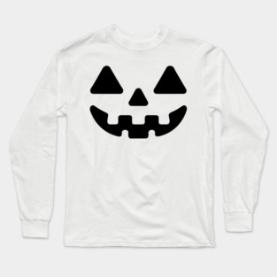 Jack o Lantern Pumpkin Face Long Sleeve T-Shirt