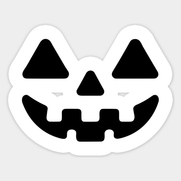 Jack o Lantern Pumpkin Face Sticker by Frank Ring