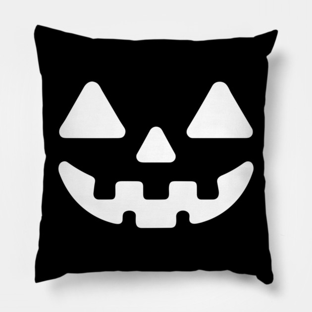 Jack o Lantern Pumpkin Face Pillow by Frank Ring