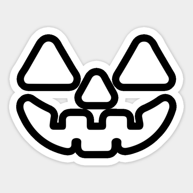 Jack o Lantern Pumpkin Face Magnet by Frank Ring