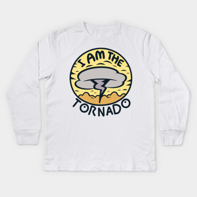 I Am The Tornado Kids Long Sleeve T-Shirt by Frank Ring