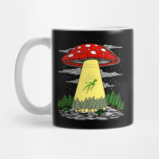 Magic Mushrooms Alien Abduction Mug
