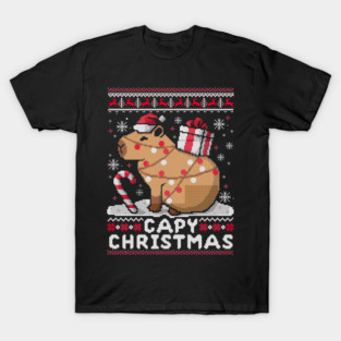 Capy ugly christmas sweater T-Shirt