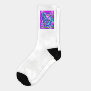 The Paisley Squid Socks