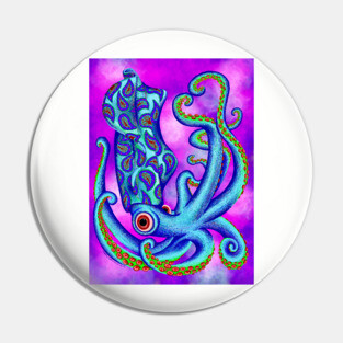 The Paisley Squid Pin