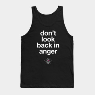 Oasis Don't Look Back In Anger Love Manchester Bee Tank Top