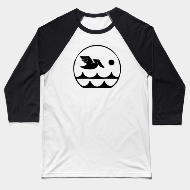 Pelican Circle Baseball T-Shirt by DriftClothing