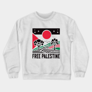Free Palestine Crewneck Sweatshirt