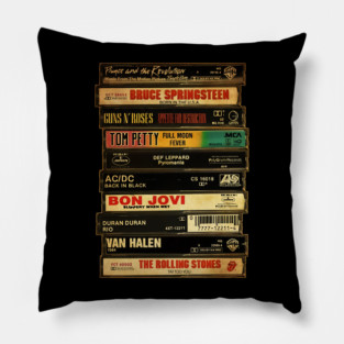 Retro Classic Rock - Cassette Style Pillow