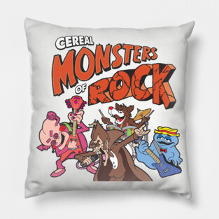 Cereal Monsters of Rock Pillow