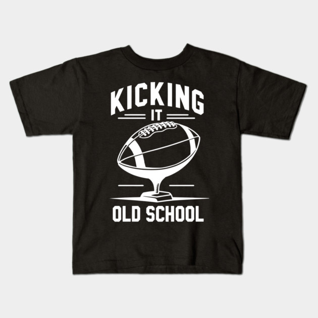 Kicking it Old School Kids T-Shirt by Frank Ring