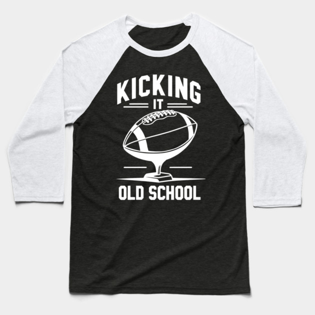 Kicking it Old School Baseball T-Shirt by Frank Ring