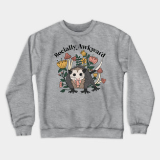 Socially Awkward Possum Crewneck Sweatshirt