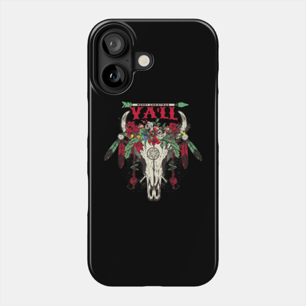 Western Cowboy Christmas Phone Case by HolidayBug