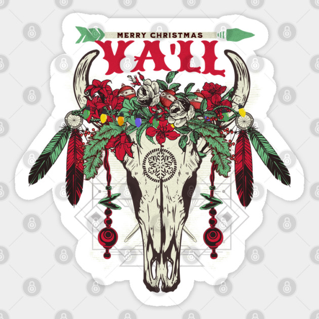 Western Cowboy Christmas Sticker by HolidayBug