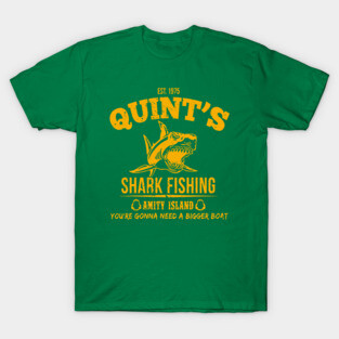 Quint's Shark Fishing Amity island 1975 T-Shirt
