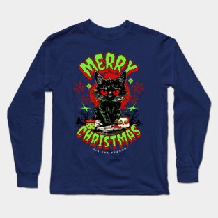 Horror Fan Christmas Greetings Long Sleeve T-Shirt