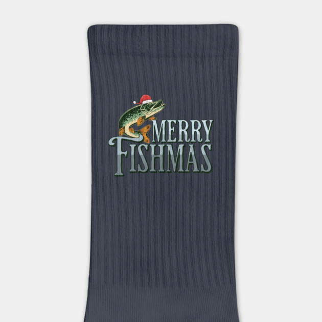 Funny Merry Fishmas Santa Fish by HolidayBug