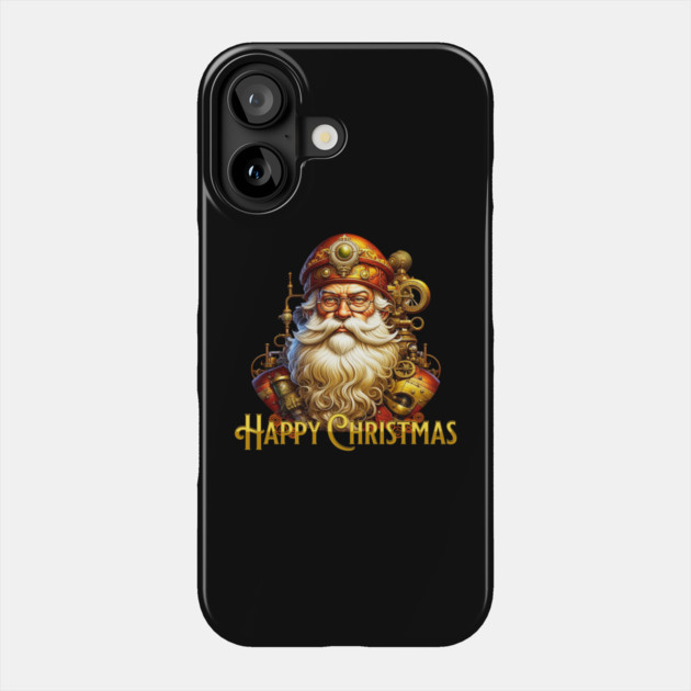 Steampunk Christmas Santa Phone Case by HolidayBug