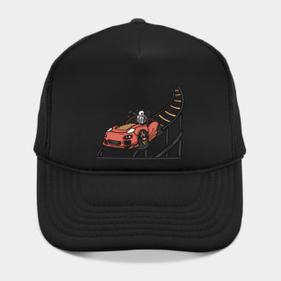 Theme Park, Car on the Road, Car and Skull Hat