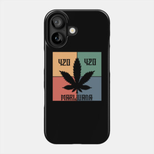 Marijuana leaf, 420 and Marijuana, Cannabis Phone Case