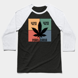 Marijuana leaf, 420 and Marijuana, Cannabis Baseball T-Shirt