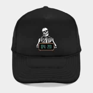 420 and Skull, Marijuana Skull Hat