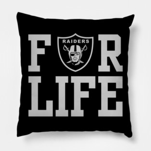 Raiders are For Life Pillow