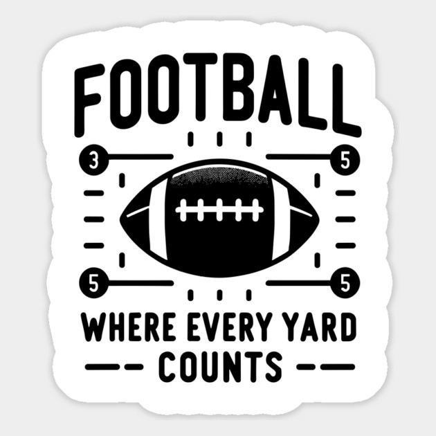 Football Where Every Yard Counts Magnet by Frank Ring