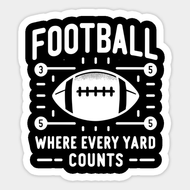 Football Where Every Yard Counts Magnet by Frank Ring