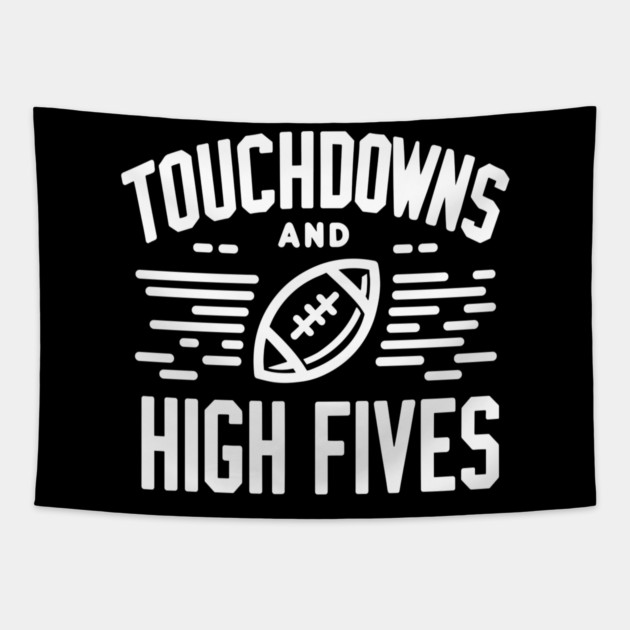 Touchdowns and High Fives Tapestry by Frank Ring