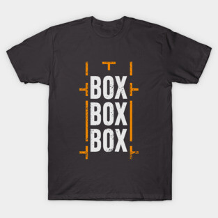 'Box Box Box' Pit box Formula 1 Pit-stop Design T-Shirt