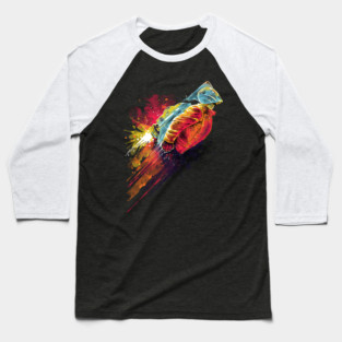 Human Rocket Baseball T-Shirt