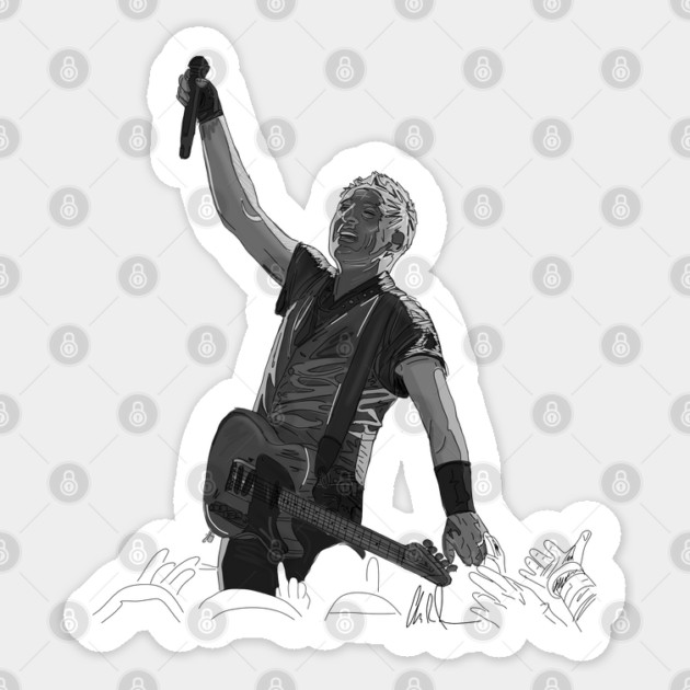 "WUCE" Springsteen Sticker by 51Deesigns