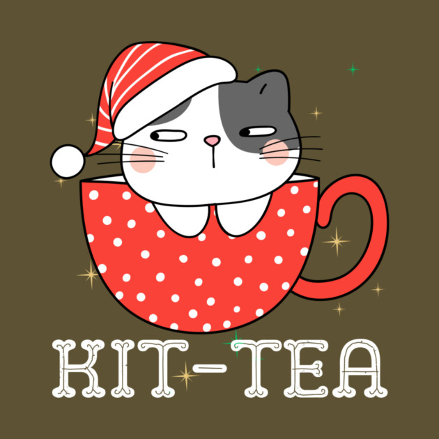 Christmas Cat Santa Kit Tea by The WYLD Tribe